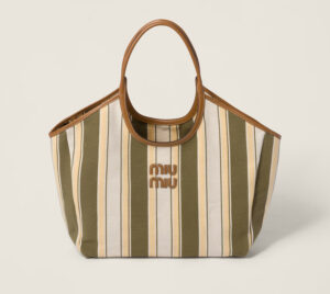 Miu Miu borsa in tela e pelle